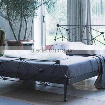 High-end European style unfold iron bed