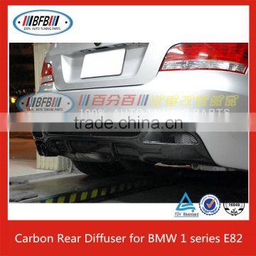 E82 Revozport Rear Bumper Carbon Diffuser For BMW E82 1M Bumper