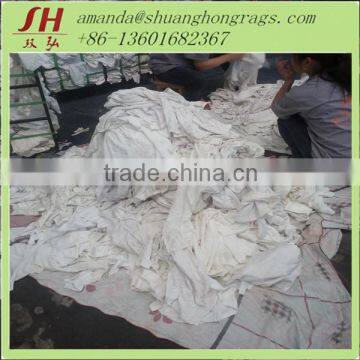 Marine engineering usage white cotton rags