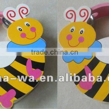 wooden bee rattle toy