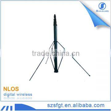 Manual lifter pole for outdoor wireless micro Antenna installation