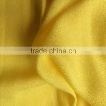 plain dyed solid color crepe viscose 100% rayon crepe fabric for clothing