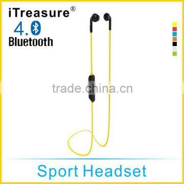 Sport wireless Stereo Bluetooth Earphone, High Quality Handsfree Headset with Micro