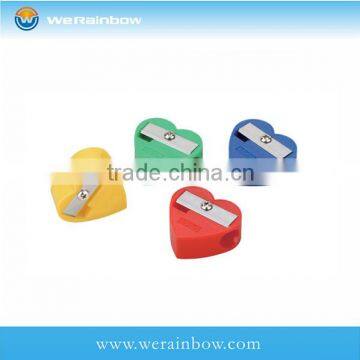 promotional kids heart shape pencil sharpener