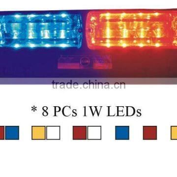 WINDSHIELD CAR LED STROBE LIGHT,VISOR LED STROBE LIGHT (SR-LS-802A), 8 PCS high power LED X 1W