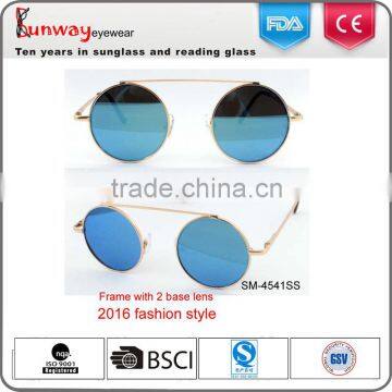 SM-4541SS Wholesale Sunglasses 2016 Popular Fashion New Design Hot Metal Round Sunglasses