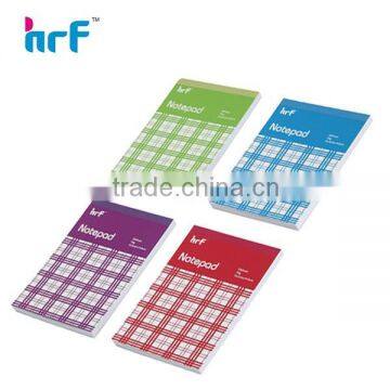 colorful top Glued cheap custom notepad
