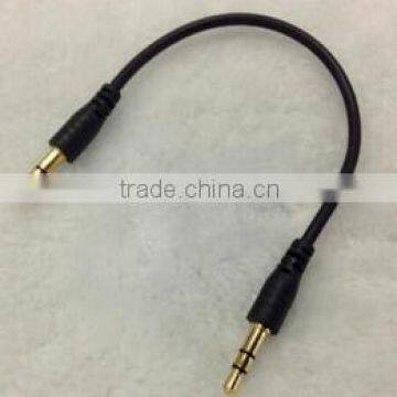 20cm gold plated 3.5mm male to 3.5mm male aux cable cabletolink