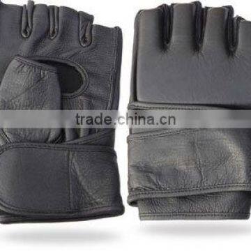 Half Finger Grappling Gloves Made of Genuine Leather