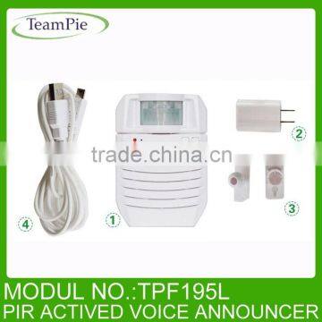 MP3 Motion Sensor Audio Player for Advertisement, Voice announcer, Motion actived audio player