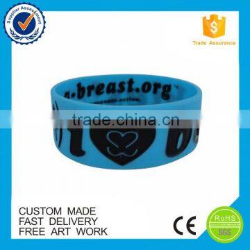 Factory directly selling cheap customize printing 1 inch silicone wristbands