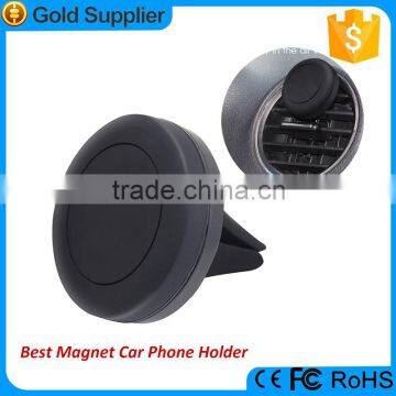 Best quality car air vent phone holder magnet black car holder for mobile phone