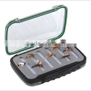 clear waterproof large fishing plastic fly box