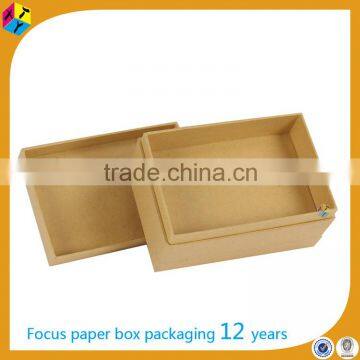 Recycled Brown Kraft Paper Storage Cardboard Boxes photo-5