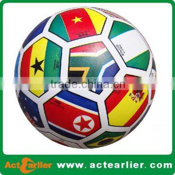 National flag rubber soccer ball