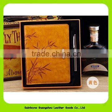 Travel Kit Business Promotional PU Leather Gift Set With Notebook And Pen 16025