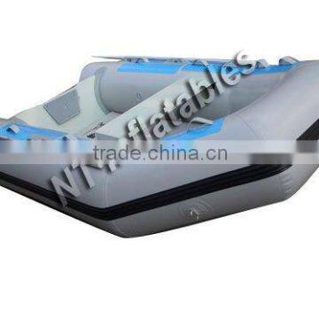 Sunjoy High quality inflatable motor boat PVC Siver Boat Water Fish for sale