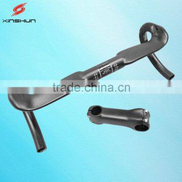 2016 New no Logo OEM Mountain Bikes Carbon Handlebar Mtb Road Bike Accessories Bicycle Parts Grips With Stem 31.8mm RH2222 photo-2