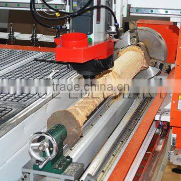 Discounted Price !! Jinan 1530 ATC 4 Axis Cnc Router , Cnc Wood Router Engraving Machine for Mold , Door , Cabinet , Cylinder photo-3