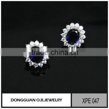 Small Quantity Order Zircon Earring Fashion Fancy Stud Earring photo-5