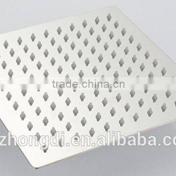 Square 8" Chrome Ultra Thin Slimtainless Steel Shower Head