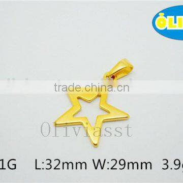 Olivia 2016 New Fashion Modern 304 Stainless Steel Boat Hook Shape Big Size Pendant photo-4