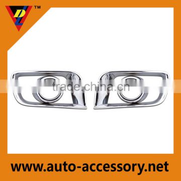 Car body kits chrome fog lamp grille for toyota hiace