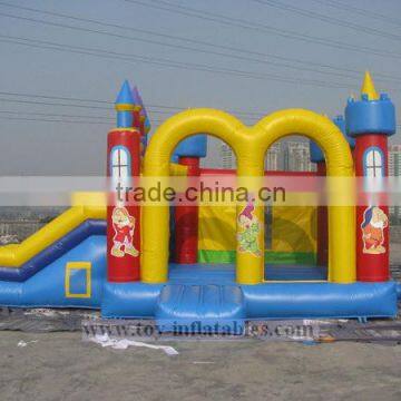 Classic design cheap inflatable bouncy castle with slide