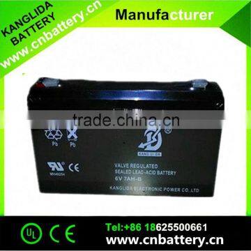 Factory price crane scale battery 6v7ah rechargeable lead acid battery