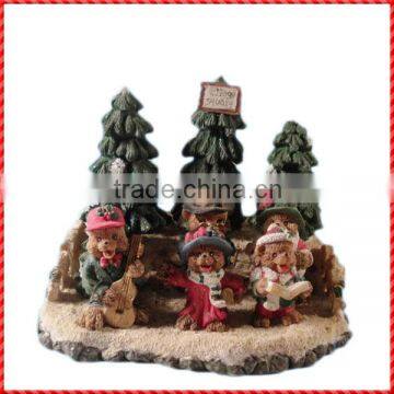 Delighted resin singing bear christmas tree buy christmas decorations
