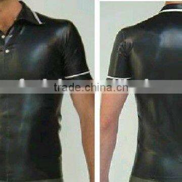 latex shirt latex catsuit 100%latex shirt latex tops