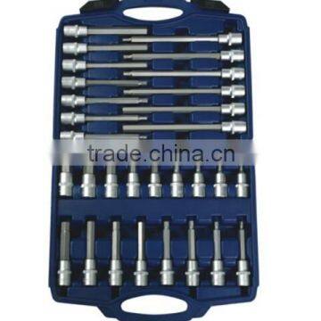 30 pcs 1/2" Dr. Ex-long Torx bits socket set