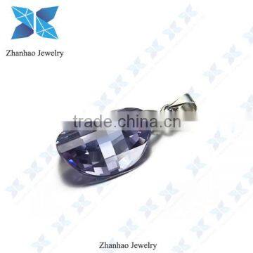 wholesale gemstone lavender colored cubic zirconia pendant