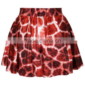 Latest New Design Mature Women In Skirts Digital Print Dress N13-20
