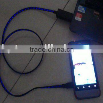 usb for htc,samsung moving cable for visible line