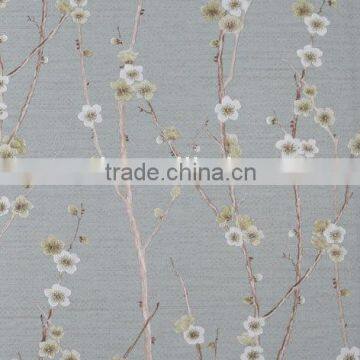 nature flower style removable wallpaepr wholesale vinyl pvc wallpaper