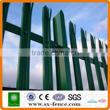 powder coated W or D head type palisade fencing for garden