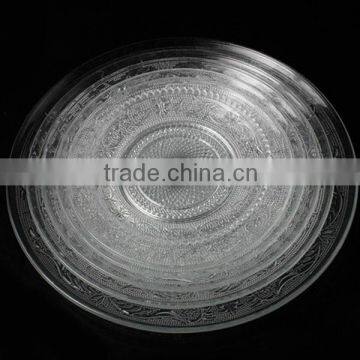 Glass Charger Plates Wholesale With Embossed Design photo-4