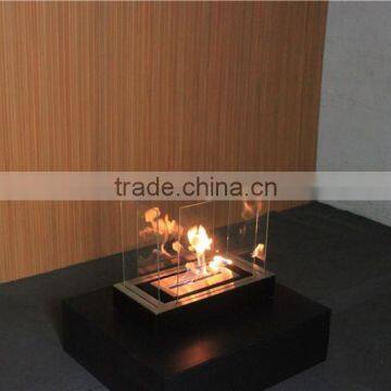 Entu Fireplace Ventless Table Top Free standing Ethanol Fireplace, Both Indoor and Outdoor Use