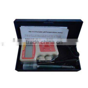 PH-113,ph tester, ph meter, redox tester, redox meter Portable PH/Temperature Meter with CE certificate, cheap price, lower cost