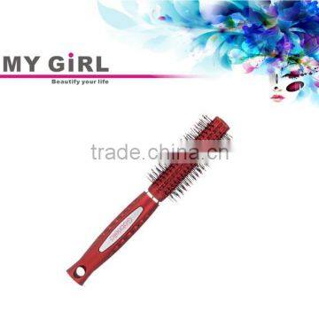 MY GIRL Well Sale Professional Ceramic Thermal Nylon Bristles Round professional ceramic hair brush