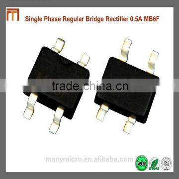 Single Phase Regular Bridge Rectifier 0.5A MB6F