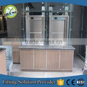 Electric food service lift dumbwaiter lift