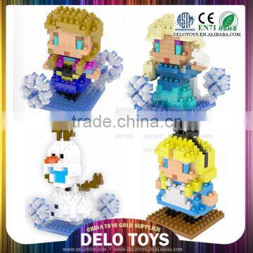 fast selling products wholesale plastic diamond bricks assemble toys Frozen figures blocks DE0260090