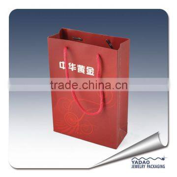 High End Free Shipping Cost Paper Shopping Bags With Custom Logo Design Printed photo-6