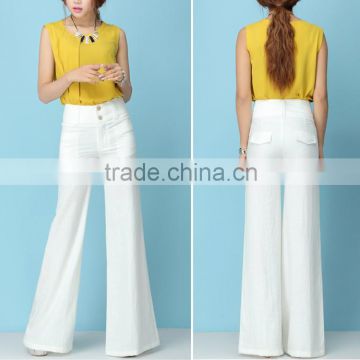 15PKPT03 2014-15 Lady multi colour casual 55 / 45 tube linen pants