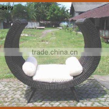 Patio Rattan Daybed Chair Wicker Furniture