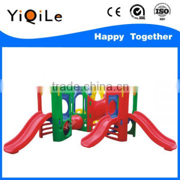 Various styles amusement park equipment plastic slide with CE certificate