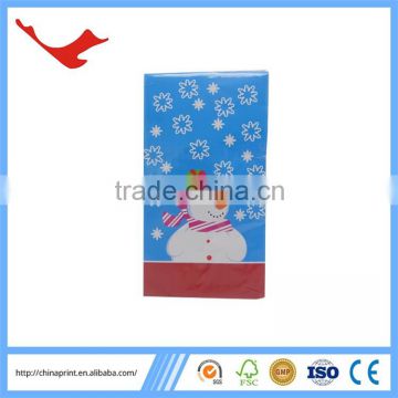 010 printed spring snowflake paper napkin