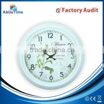 16 inch plastic hand painted wall clock